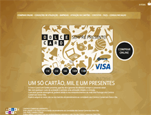 Tablet Screenshot of dolcecard.unibanco.pt